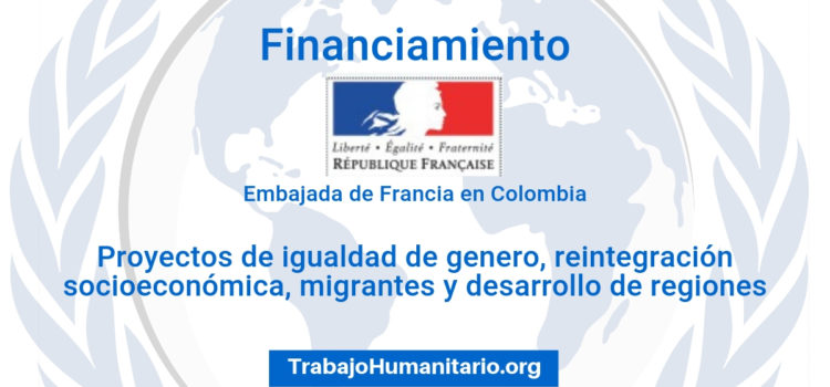 Financiamiento de proyectos sociales de la Embajada de Francia