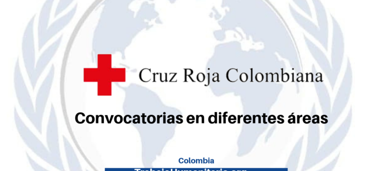 Cruz Roja Colombiana busca profesionales en diversas áreas