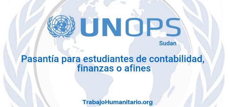 Pasantía con UNOPS para estudiantes de contabilidad y finanzas