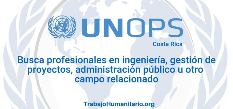 Naciones Unidas – UNOPS busca profesionales para jefe de programa