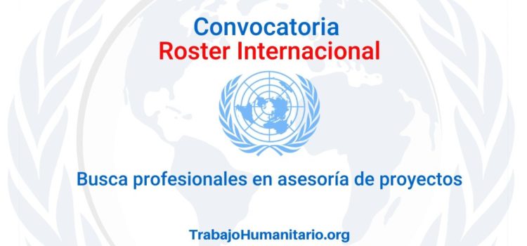 Llamamiento para Roster Internacional. Profesionales para asesores de proyecto