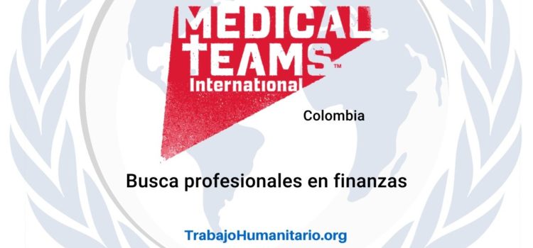 Medical Teams busca oficial de finanzas
