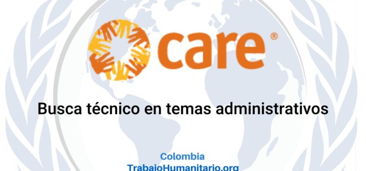 CARE busca auxiliar de servicios generales para Pasto, Colombia