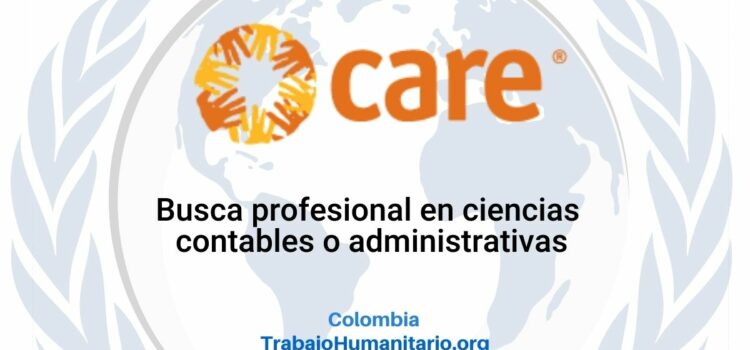 CARE busca oficial administrativo y financiero para Cauca