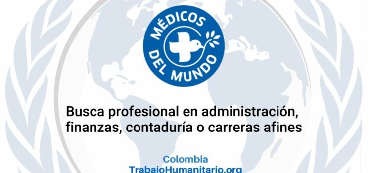 Médicos del Mundo busca coordinador/a financiero/a para Bogotá