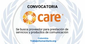 CARE busca prestador de servicios y productos de comunicación en Colombia CARE busca prestador de servicios y productos de comunicación en Colombia