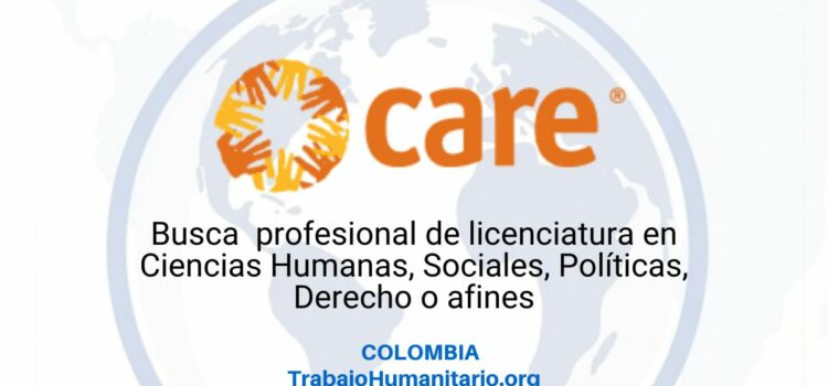 CARE busca un/a gestor/a comunitario/a en Colombia CARE busca un/a gestor/a comunitario/a en Colombia