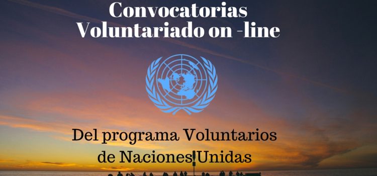 Convocatorias de Voluntariado on line del programa Voluntarios de Naciones Unidas