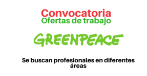 Vacantes con Greenpeace