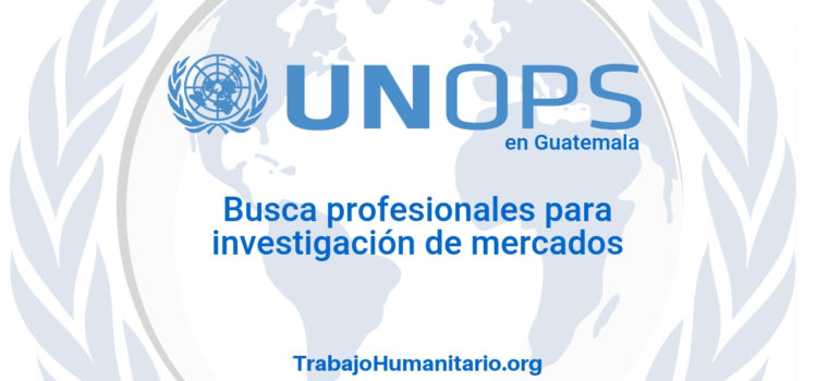 Naciones Unidas – UNOPS busca profesionales para investigación de mercados