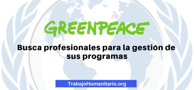 Vacante en Greenpeace Colombia