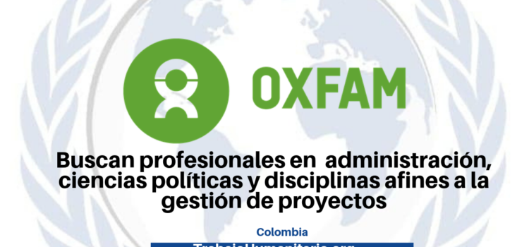 OXFAM busca profesionales en administración