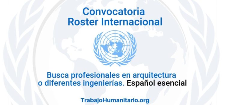 Llamamiento para Roster Internacional. Profesionales para gerencia de proyectos