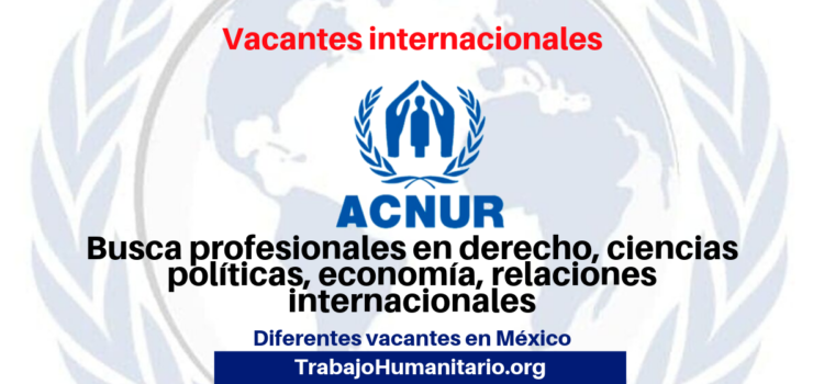 Convocatorias internacionales abiertas con UNHCR/ACNUR México