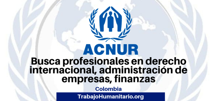 ACNUR busca profesionales para cargos administrativos