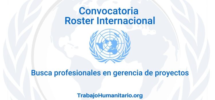 Llamamiento para Roster Internacional. Profesionales para gerencia de proyectos