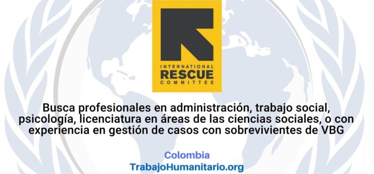 IRC busca profesionales para aplicar a más de 15 cargos en Colombia