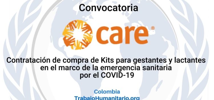 CARE busca proveedor de Kits para mujeres gestantes y lactantes en el marco de la emergencia por COVID-19
