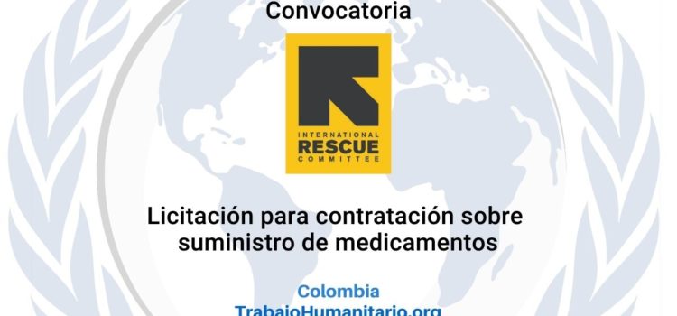 IRC abre convocatoria para licitación sobre suministro de medicamentos