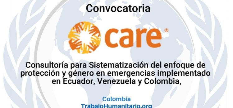 Consultoría con CARE: Sistematización del enfoque de protección y género en emergencias