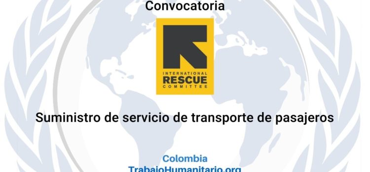 Convocatoria IRC: suministro de servicio de transporte de pasajeros