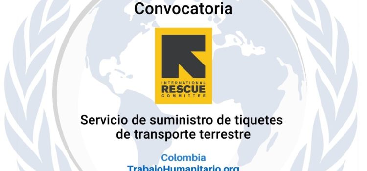 IRC: licitación para suministro de tiquetes de transporte terrestre
