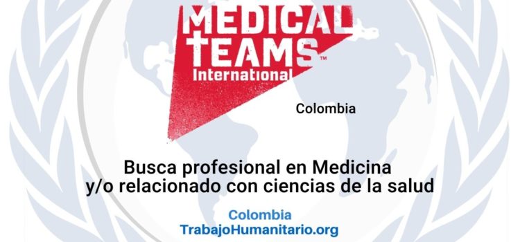 Medical Teams busca Coordinador/a del Programa de Salud