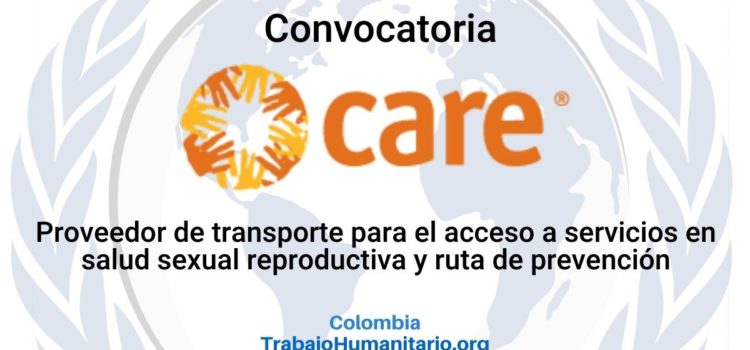 Convocatoria CARE: proveedor de transporte para el acceso a servicios en salud sexual y reproductiva