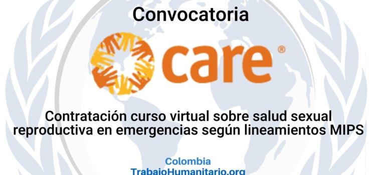 Convocatoria CARE: Contratación para curso virtual sobre salud sexual y reproductiva