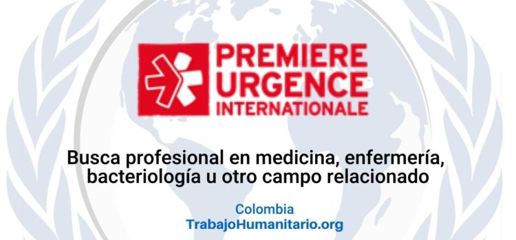 Premiere Urgence Internationale busca oficial comunitario