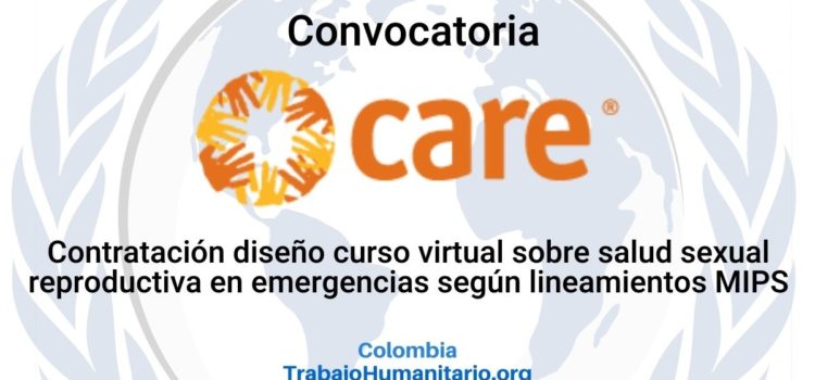 CARE busca contratar diseño de  curso virtual sobre salud sexual y reproductiva