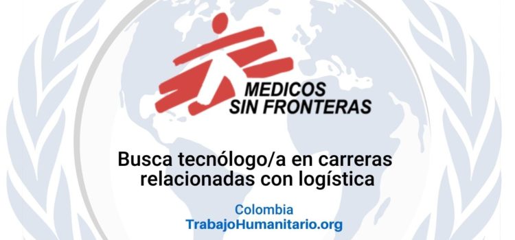 Médicos Sin Frontera busca logista