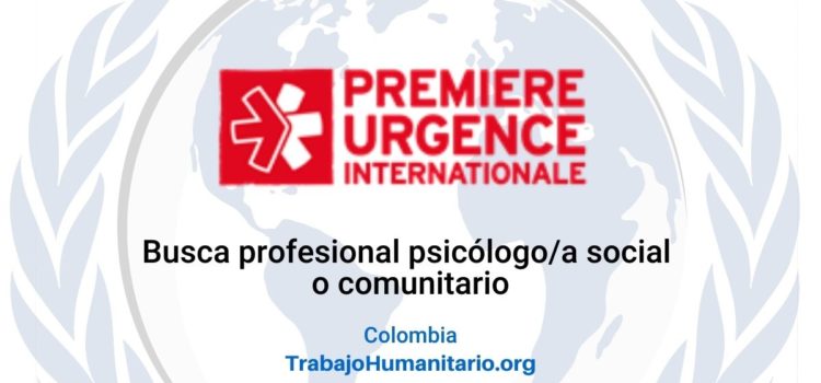 Première Urgence Internationale busca oficial de salud mental y apoyo psicosocial