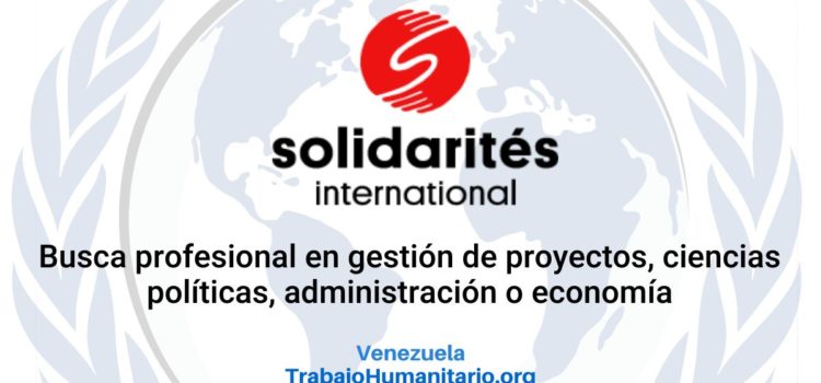 Solidarites International busca coordinador/a de terreno region centro occidental