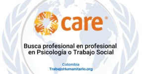 CARE busca oficial de apoyo psicosocial El Rosario