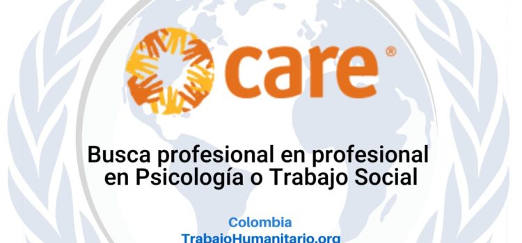 CARE busca oficial de apoyo psicosocial El Rosario
