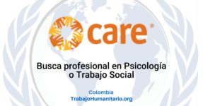 CARE busca oficial de apoyo psicosocial y psicología para Pereira