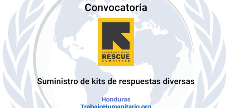 IRC abre convocatoria para suministro de kits de respuestas diversas