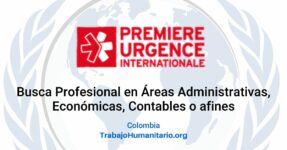 Premiere Urgence Internationale busca Gerente de Recursos Humanos para Bogotá