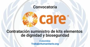 CARE busca contratación para kits de elementos de dignidad y bioseguridad