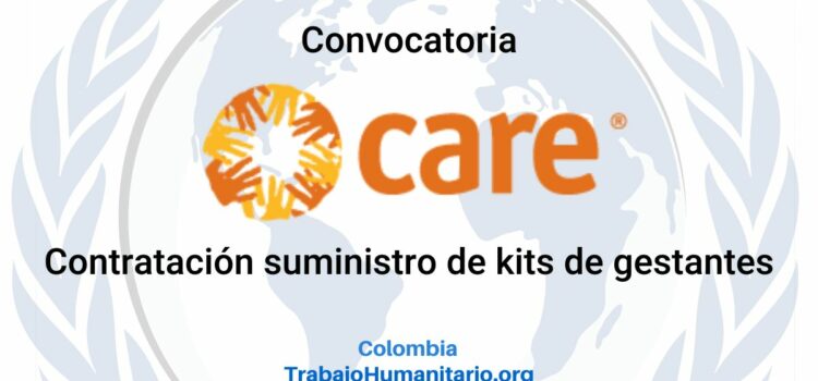 CARE busca contratación de suministros de kits de gestantes