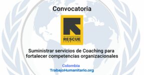 IRC abre convocatoria para servicio de coaching