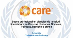 CARE busca gestor/a comunitario/a para Cúcuta
