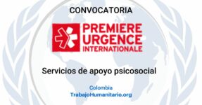 Premiere Urgence Internationale busca servicio de apoyo psicosocial
