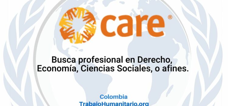 CARE busca coordinador/a de protección territorial con énfasis en VBG para Cundinamarca