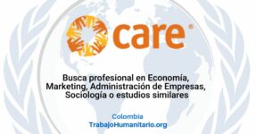 CARE busca coordinador/a de medios de vida para Cúcuta