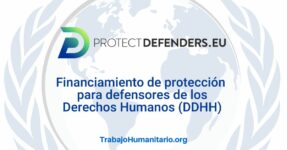Apoyo financiero a protectores de DDHH con Protect Defender de UE