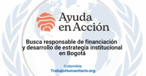 Ayuda en Acción busca responsable de financiación y desarrollo de estrategia institucional para Bogotá
