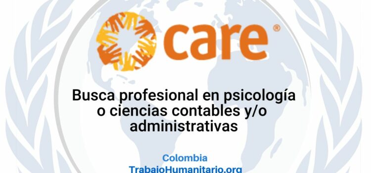 CARE busca oficial de recursos humanos para Bogotá