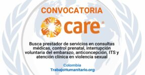 CARE busca proveedor para prestación de servicios en salud sexual y reproductiva